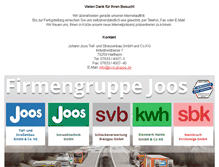 Tablet Screenshot of joos-gruppe.de